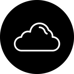 cloud glyph icon