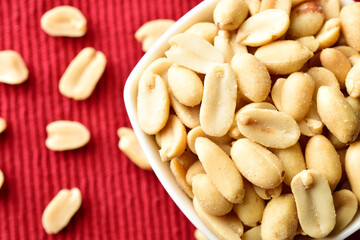 Close up of Salted Peanuts, Healthy Snack