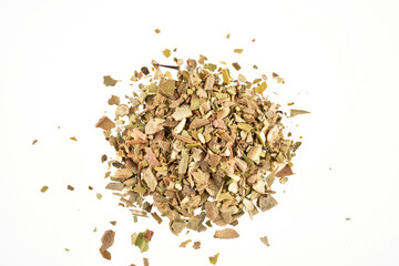 Dry Oregano Isolated on White Background with Clipping Path
