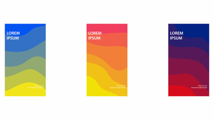 set of abstract background.
Vector illustration