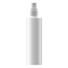Slim Plastic Bottle Cosmetic with Mist Spray Isolated