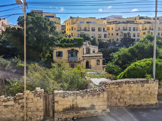 Derelict house in Triq Mannarino, Birkirkara, Malta.