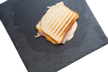 toast isolated on pure white background
