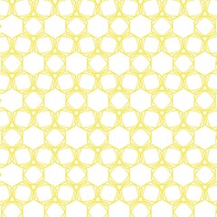 Modern simple geometric vector seamless pattern with gold line texture on white background. Light abstract wallpaper.