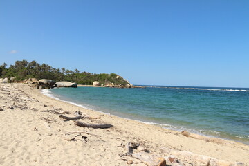 Beach in Tayrona park, Colombia