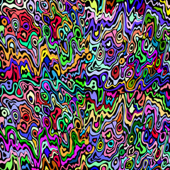 Hippie style psychedelic background