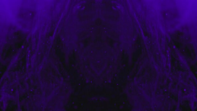Blue liquid in water, abstract background