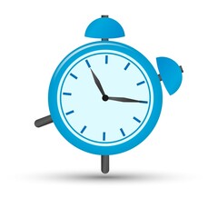 Alarm clock on white background