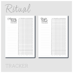Morning and Night Ritual from a collection of simple design planners and trackers to every day use, home essentials and wellness essentials. 

For exclusive designs: www.renatapaulo.com