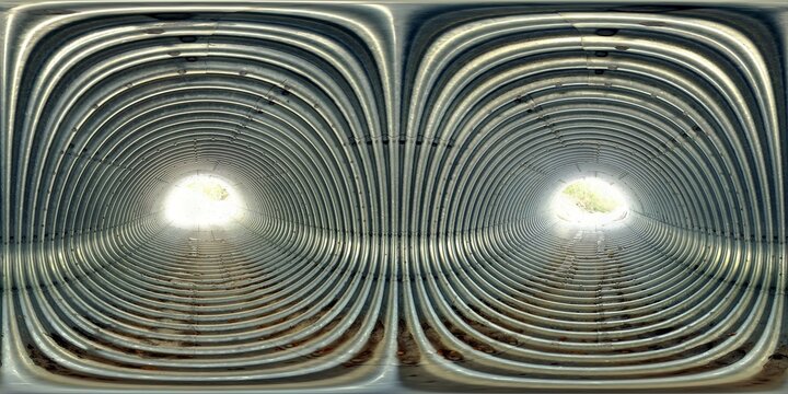 The new steel culvert