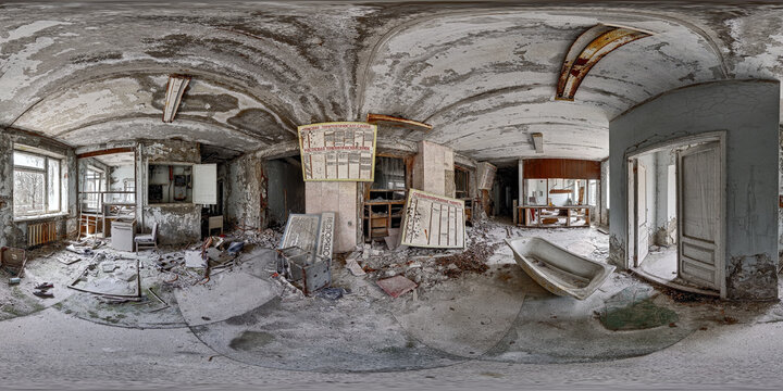 Entrance to abandoned clinics