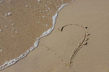 Heart of sand Love you as the grain of sand