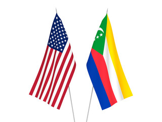 America and Union of the Comoros flags