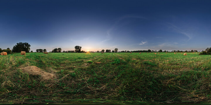 Sunset in the fileld