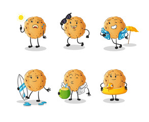 cookie holiday character. cartoon mascot vector