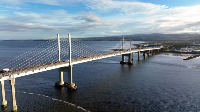 Bridge in Scotland Crossing From North Kessock to Inverness