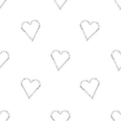 Chalkboard style black and white pattern