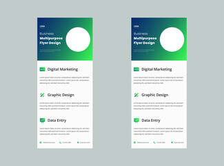 Roll up banner template graphic illustration design.