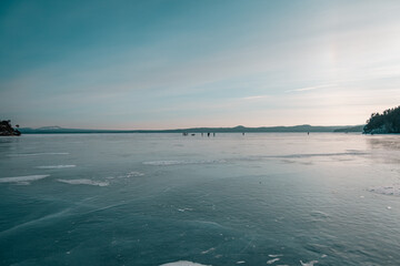 frozen lake