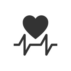 heartbeat pulse icon - cardiology icon sign symbol vector