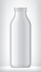 White Bottle on background. 