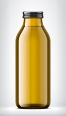 Color Glass Bottle on background. 