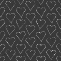 Chalkboard style grey and white monochrome pattern