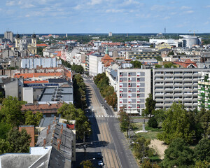 View of Debrecen city in Hungary