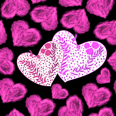 valentine hearts background