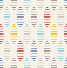 Seamless Pattern with Graphic Ornament. Vector Illustration.