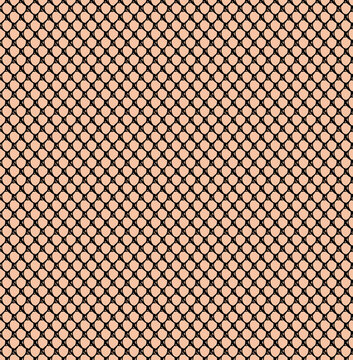 Seamless Pattern with Black Lacy Mesh. Fishnet Stockings Imitation. Vector Illustration.