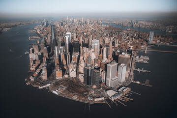 Manhattan skyline seen from above