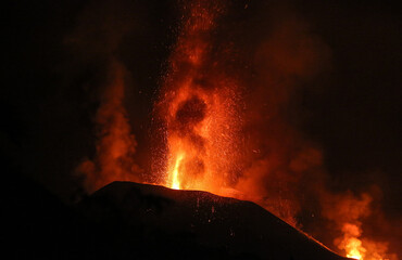 Volcán Cumbre Vieja de La Palma, Islas Canarias, España, 