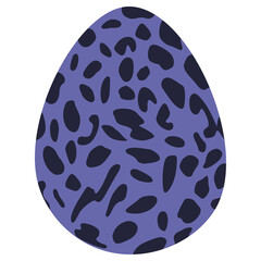 Decorative Easter egg vector illustration Design element Isolated on white background