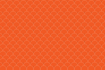 Seamless pattern of orange scales abstract vector background - 481389491