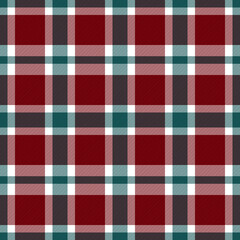 Tartan plaid. Scottish pattern in red, white cage. Scottish cage. Traditional Scottish checkered background. Template for design ornament. Seamless fabric texture ethnic pattern vector illustrations