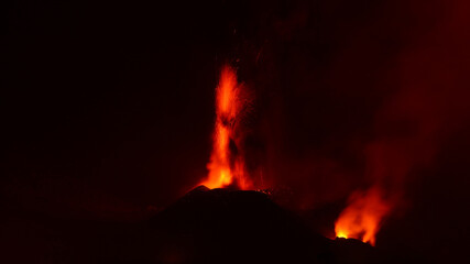 Volcán de Cumbre Vieja, La Palma, Islas Canarias, España