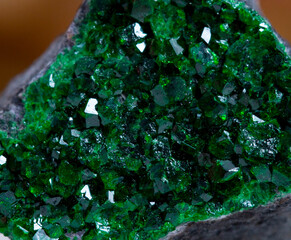 uvarovite mineral specimen stone rock geology gem crystal