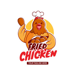 Fried chicken logo for restaurant