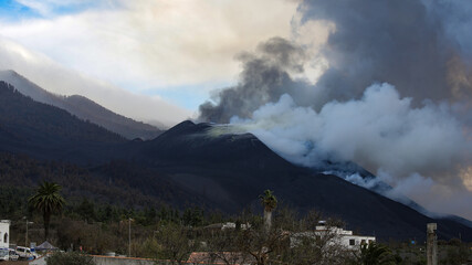 Erupción Volcán Cumbre Vieja, La Palma, Islas Canarias, España