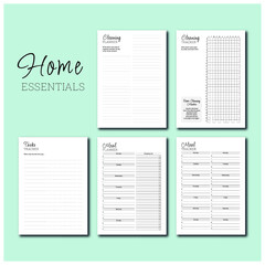 Cleaning, Tasks and Meals planners from a collection of simple design planners and trackers to every day use, home essentials and wellness essentials. 
For exclusive designs: www.renatapaulo.com