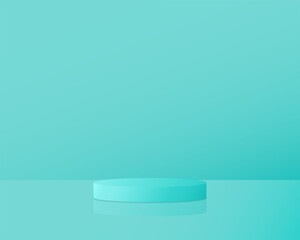 3D podium. Vector illustration.