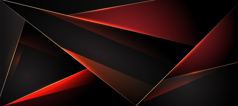 abstract red light hexagon, polygon elegant background	