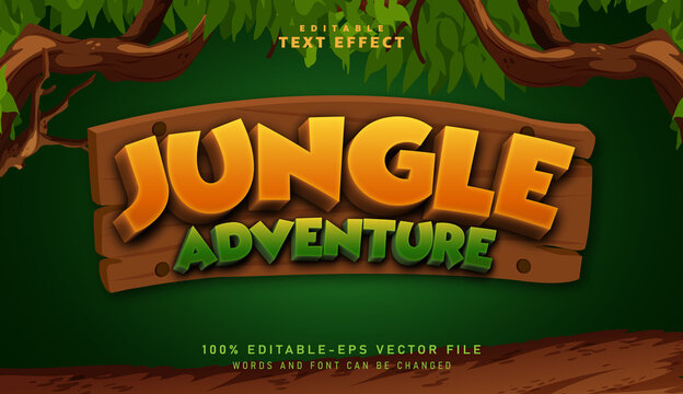 3D Jungle Adventure text effect - Editable text effect