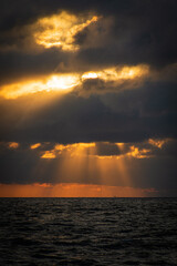 Sunrise over the ocean