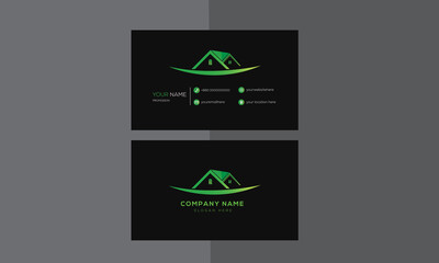 Modern real estate business card design template-01