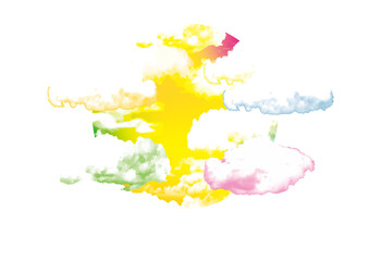 カラフルな雲　多様性