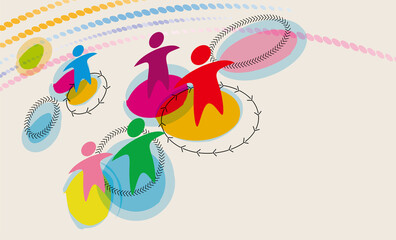 地球　多様性　ダイバーシティのイラスト