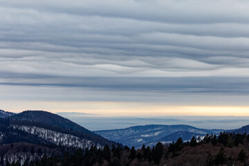 Nuages sur les Vosges