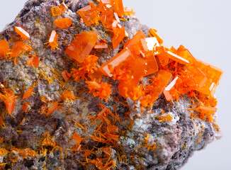 .wulfenite mineral specimen stone rock geology gem crystal